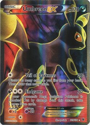 Umbreon EX Full Art - 119/214 // Pokémon kaart (Fates Collide)