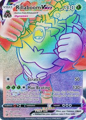 >> Rillaboom VMAX Hyper Rare (Rainbow) // Pokémon kaart