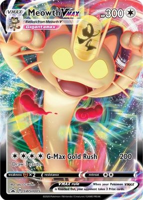 >> Meowth VMAX Full Art // Pokémon kaart