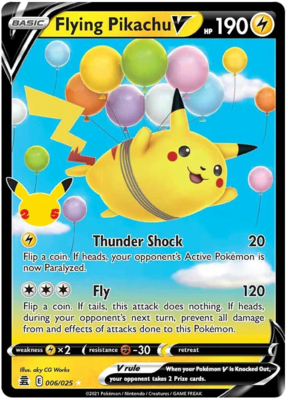 Flying Pikachu V - 6/25 // Pokémon kaart (Celebrations)