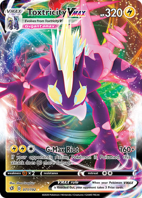 >>Toxtricity VMAX Full Art - 071/192 // Pokémon kaart (Rebel Clash)